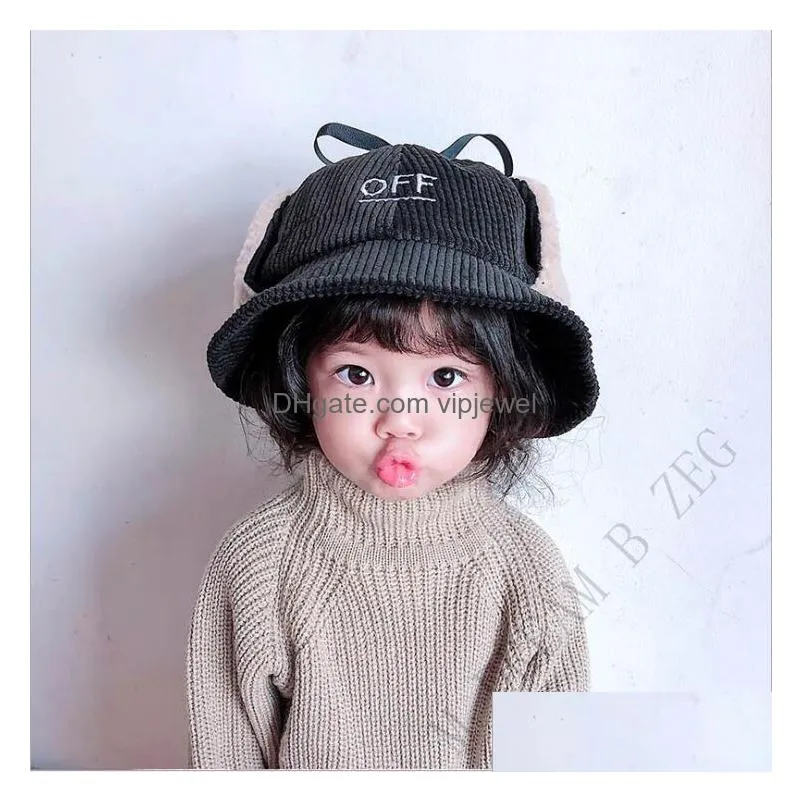 korean childrens fisherman hat warm ear cap soft and versatile lei feng hat for kids