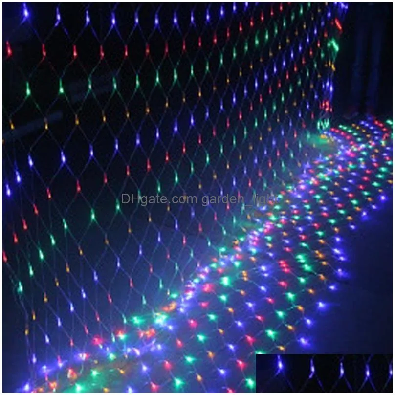 led net light strings 110v 220v holiday string light 1.5mx1.5m 2mx3m warm white rgby xmas christmas wedding fairy twinkle decoration