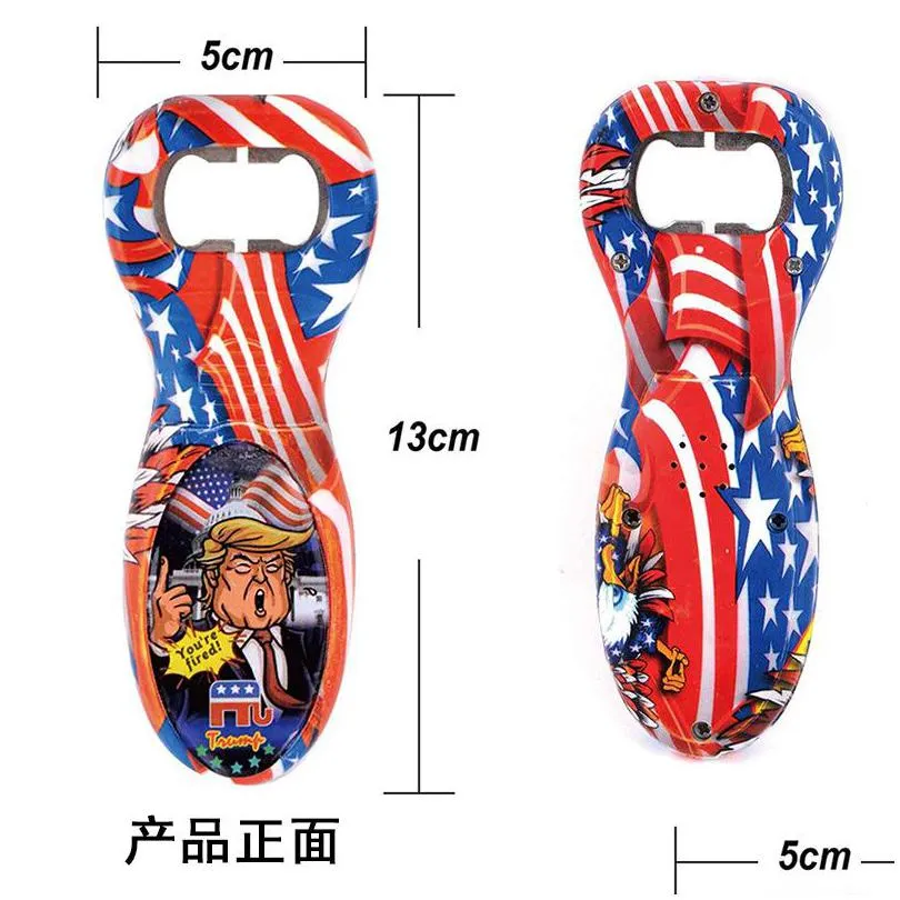 donald trump bottle opener printing sound voice funny personalize bottle opener novelty toy beer bottle openers kitchen tool 4854 q2