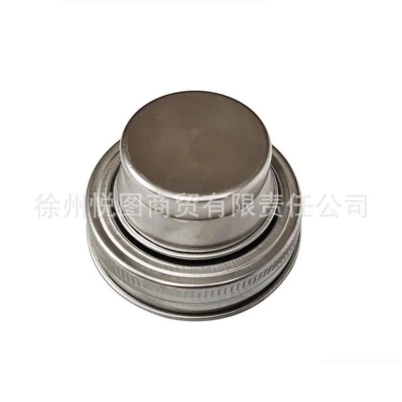 70mm caliber mason jar lid silicone sealing plug wine decanter cover 304 stainless steel shaker lids regular mouth 4 6yt m2