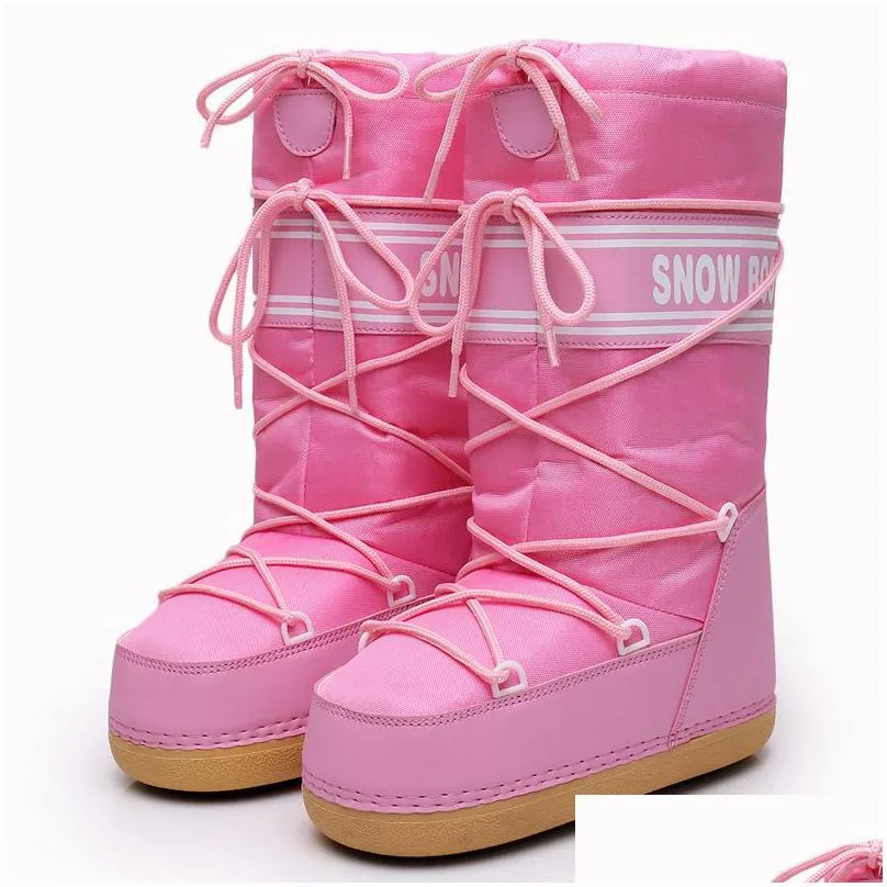 boot waterproof winter shoes snow platform keep warm ankle with thick space skiing botas mujer 220924
