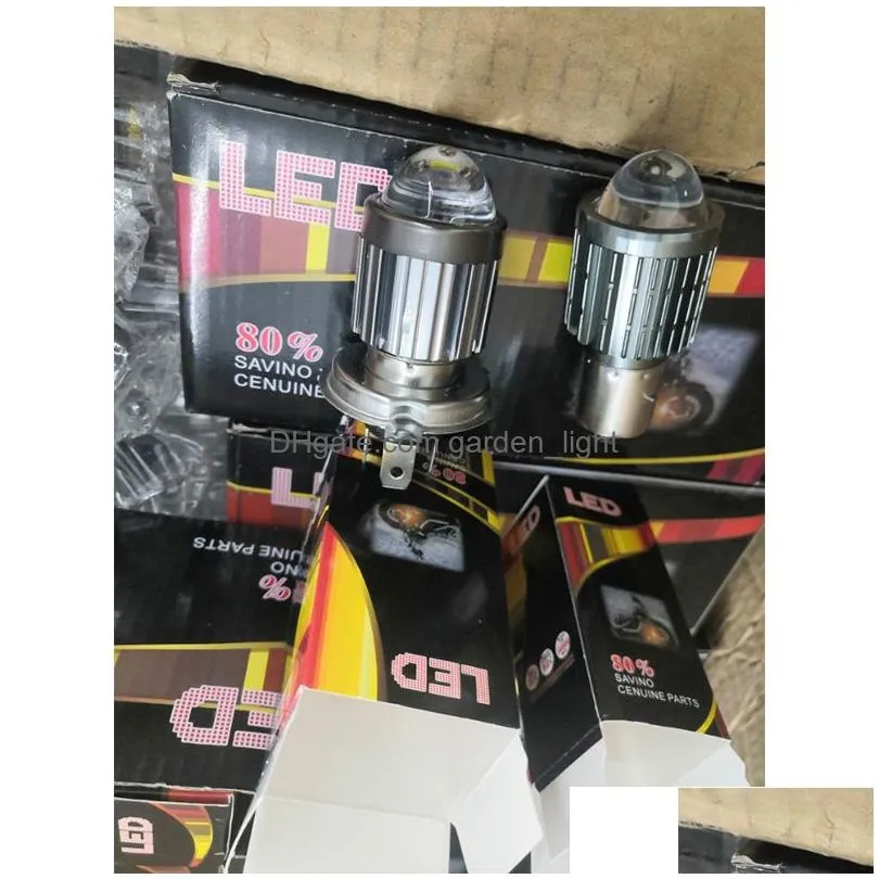 10000lm h4 led bulbs h6 ba20d motorcycle headlight csp lens white yellow hi lo lamp scooter accessories fog lights