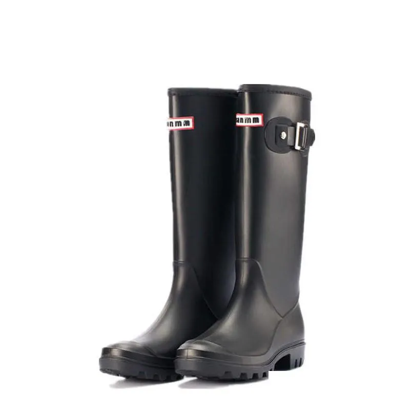 boots rain boots mid calf boot insulated rubber rainboots women waterproof kneehigh wellies wellington galoshes green paris