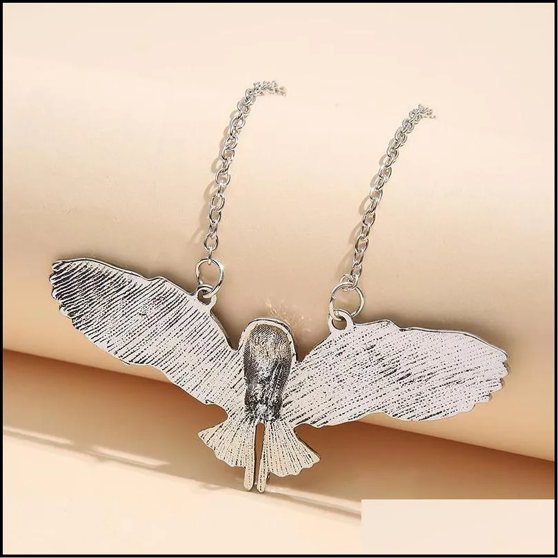 forest whisper 925 sterling silver retro exquisite fashion owl moon necklace women charm party jewelry accessories gift