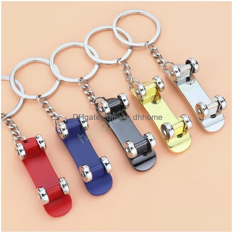 car skateboard removable metal keychain scooter advertising promotional gifts keychain key ring interior accessories pendant