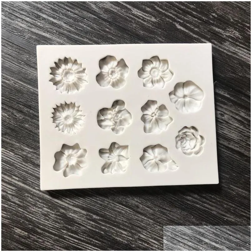 white cake decorate mold silicone 11 styles flowers mould flower moulds chocolates household high quality 3 3bd p2