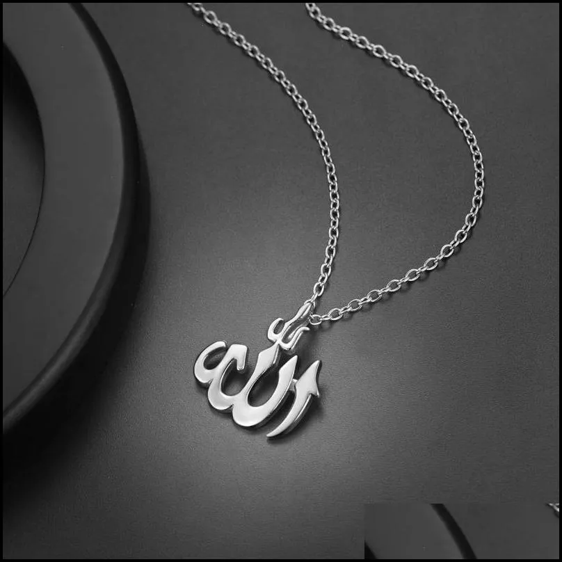 islam allah symbol pendant for men blessing charm party jewelry accessories trend