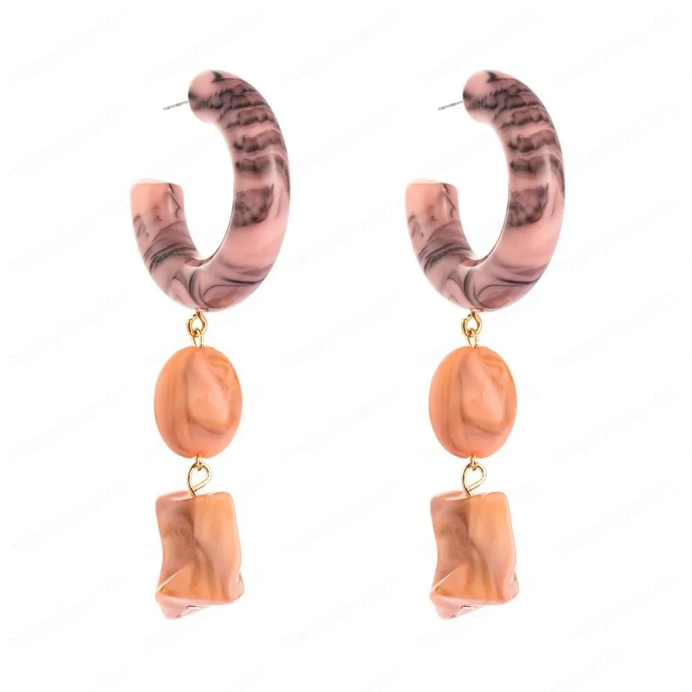  long hanging acrylic statement earrings for woman brincos dangle drop earrings female pendant dangle earrings