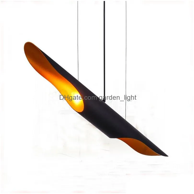 2019 nordic retro tubular pendant light black aluminum pendant lamp for living room bar shop restaurant decorative hanging lamp