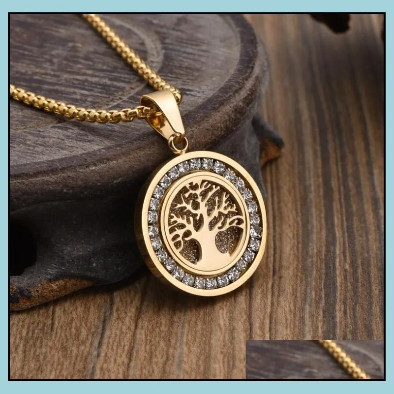 luxury designer jewelry necklace stainless steel pendant diamonds gold round mens pendants necklaces