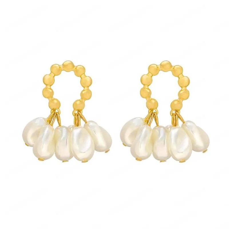 fashion korean style pearl dangle earrings temperament pearls pendant for women gilrs 2021 party jewelry