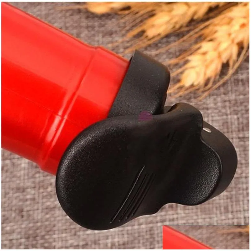 tools creative pp material red wine stopper  keeping manual pressure bottle champagne vacuum stoppers 0 85cy h1