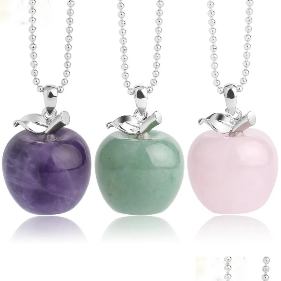 suspension  natural stone pendant crystal pendants quartz bead necklaces fashion jewelry for female women gift