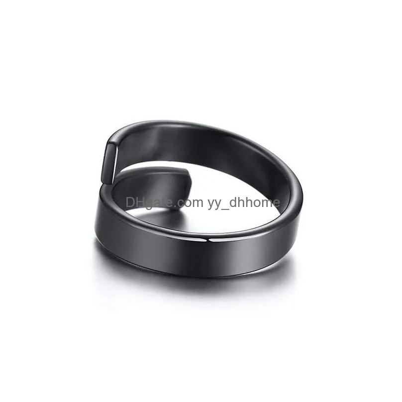 high quality stainless steel gold ring personalized ring customize engraved name rings for women and men rings trendy jewelry