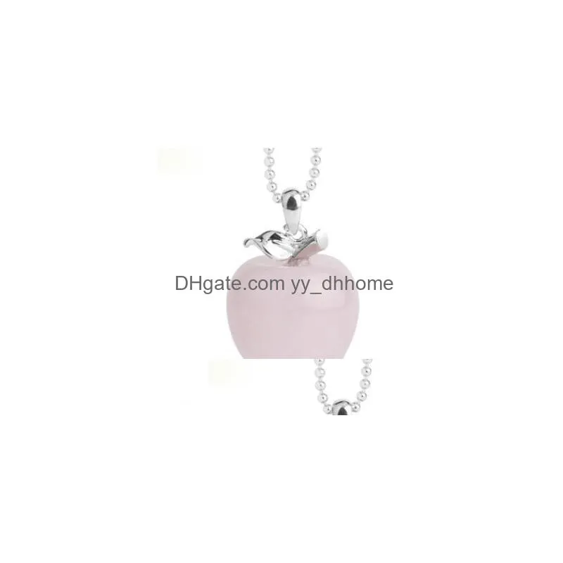 suspension  natural stone pendant crystal pendants quartz bead necklaces fashion jewelry for female women gift