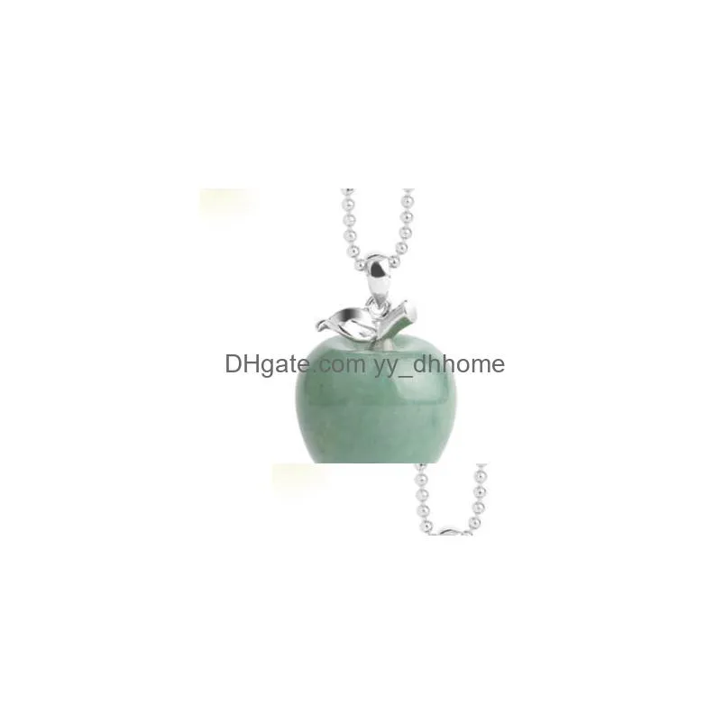 suspension  natural stone pendant crystal pendants quartz bead necklaces fashion jewelry for female women gift