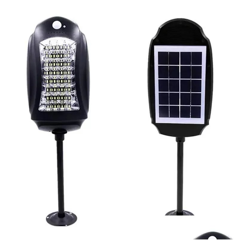 waterproof 32led solar street lamp outdoor garden lights motion sensors wall safety road emergency light with remote