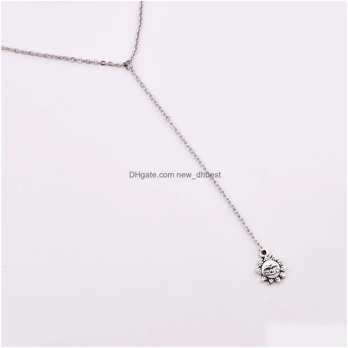 bohemian fashion jewelry sun pendant multilayer necklaces beades choker necklace chains necklaces s576