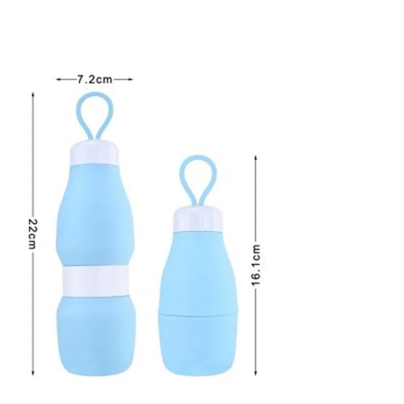 wholesale silicone folding high capacity sports collapsible water bottle portable soft kettle outdoors hiking man and women 15 8hfh1
