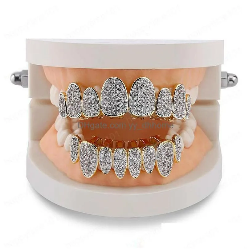 gold silver diamond teeth grillz women men teeth top bottom grills grill hip hop jewelry mens halloween christmas