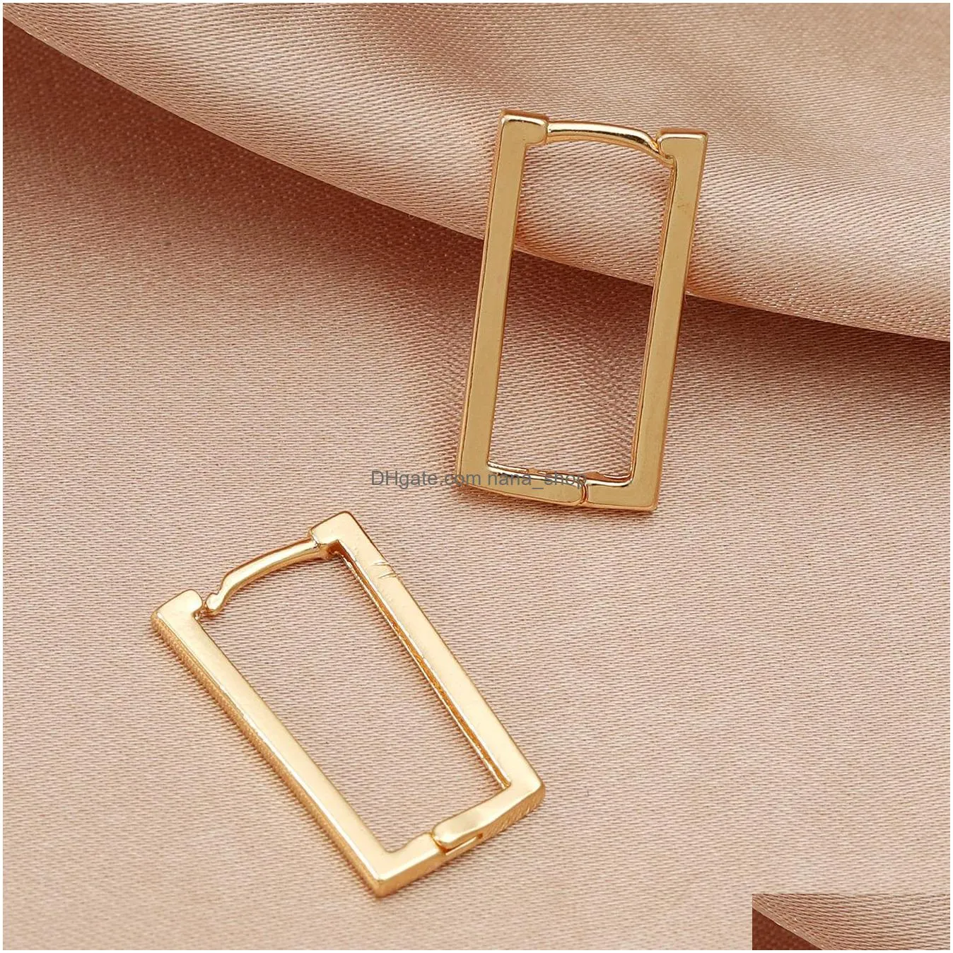 fashion jewelry vintage hoop geometric ear buckle metal copper love hollow out circle earrings