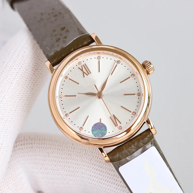 Watch Women Watches Mechanical Movement Watch 34mm Leather Strap Design Multiple Colors Fashion Wristwatches