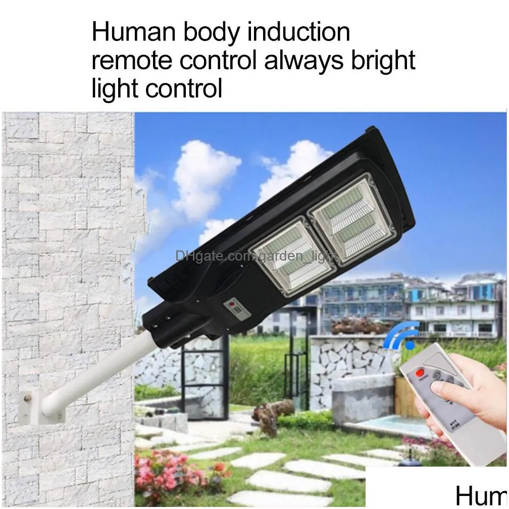 solar led street light 70w 150w waterproof outdoor street road wall light timer remote control white light motion sensor spotlight