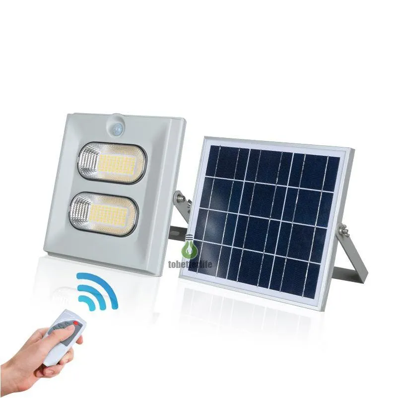 solar lamp led outdoor lighting 50w 100w 150w flood light waterproof ip67 garden lights with remote control