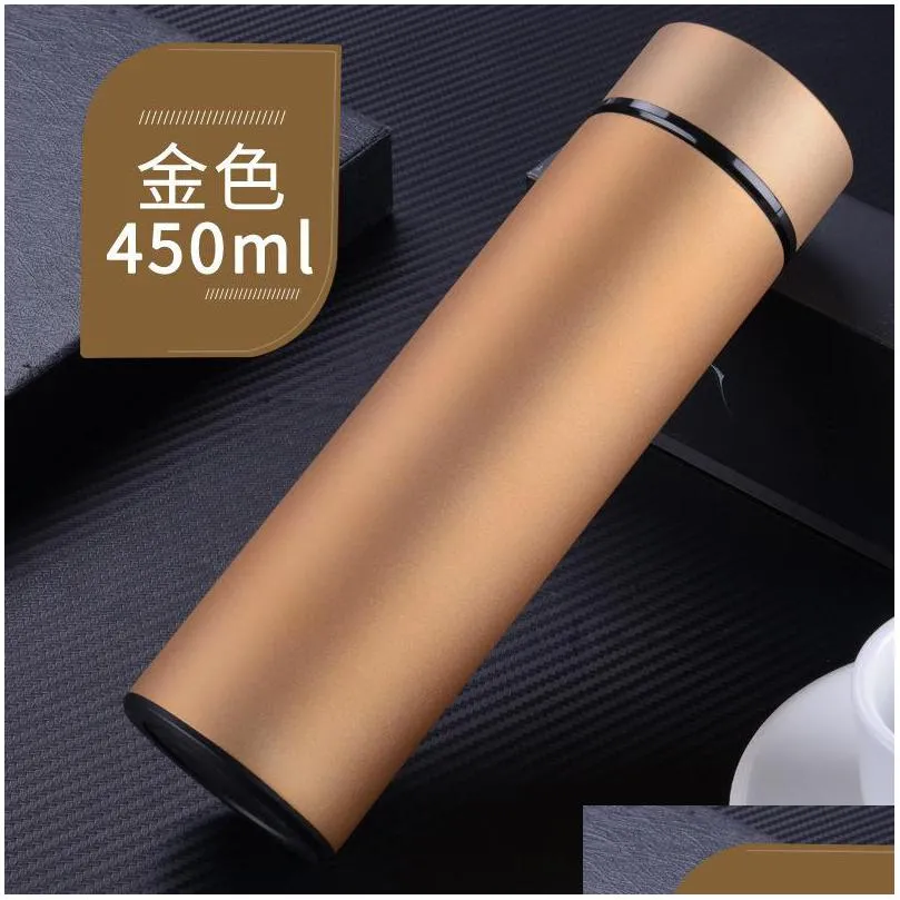 stainless steel thermal water bottle vacuum insulated flask 450ml insulate thermos tea mug with strainer thermo mug coffee cup b 140