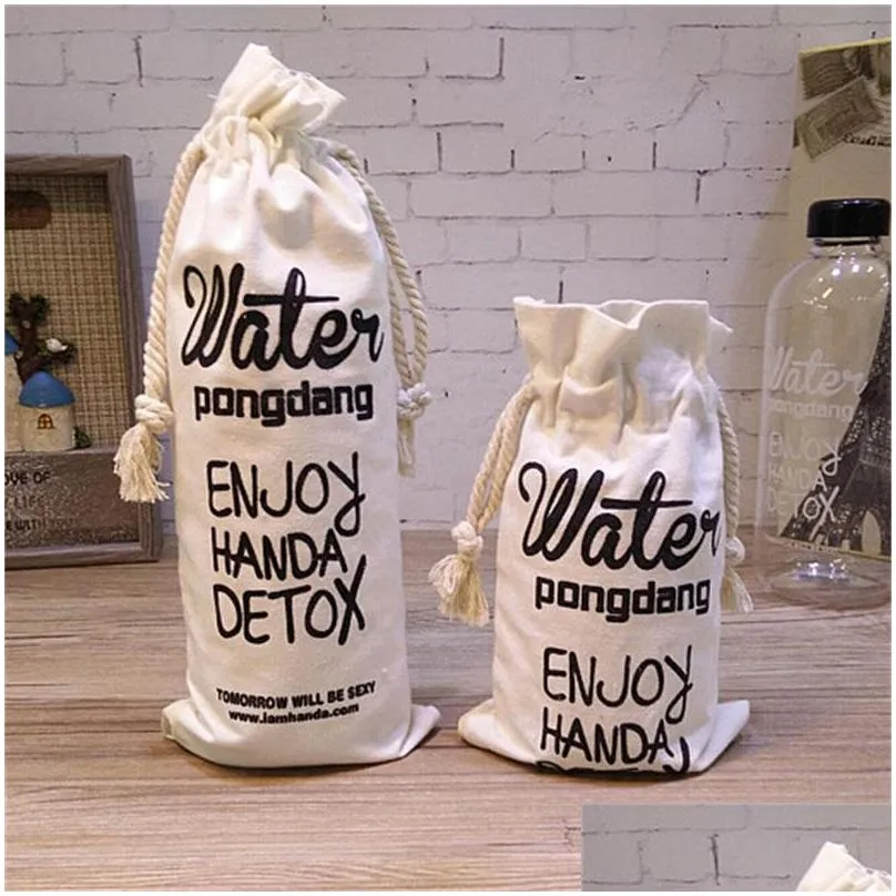 creative large water bottles capacity plastic cup with cloth sleeve transparent portable creatived summer juice kettle 7 2bw ww