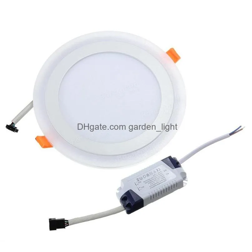 ultra slim 3w 6w 9w 18w 24w round square rgb led panel light cool white lamp recessed acrylic downlight ac 110220v remote control