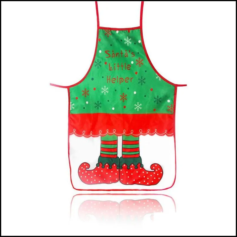 50x70cm christmas decorations for home santa claus apron xmas decor noel navidad new year gift