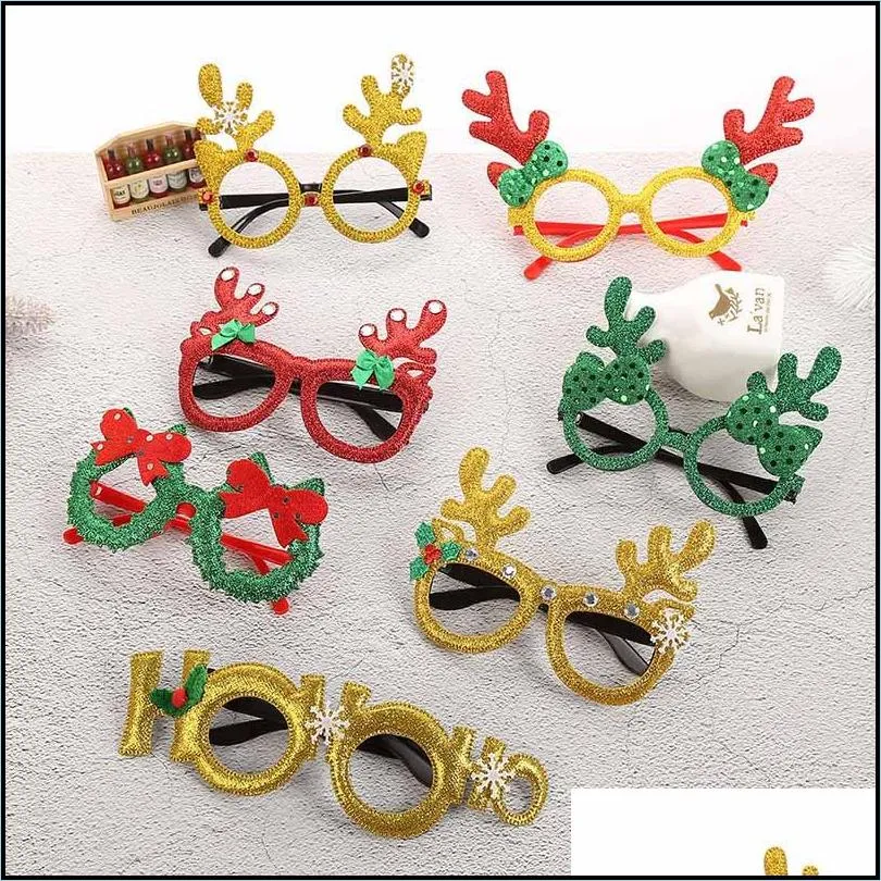 2022 christmas glasses decoration party children`s toys xmas decor gift wholesale