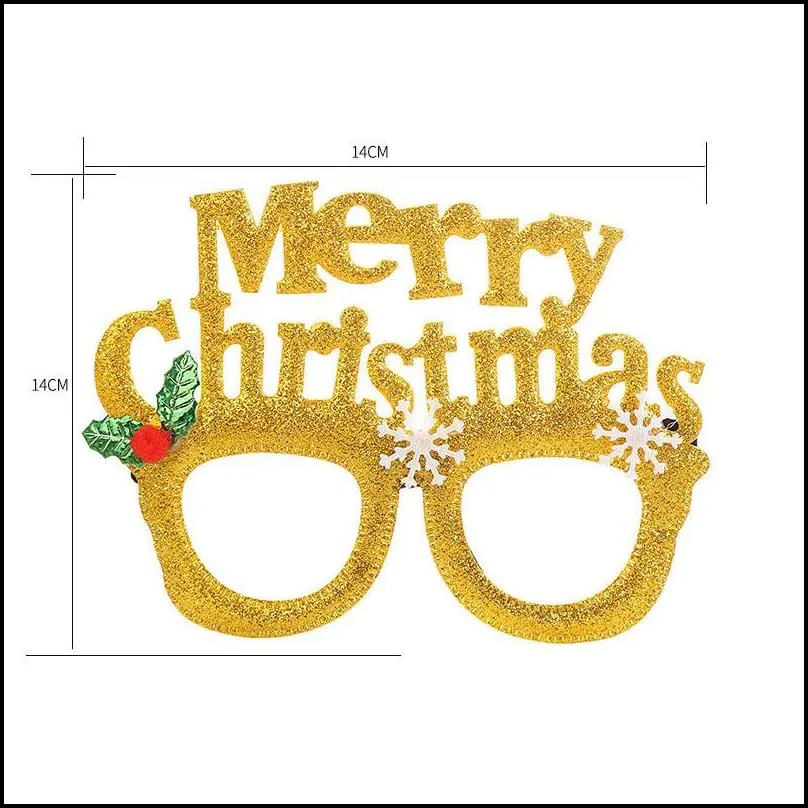 2022 christmas glasses decoration party children`s toys xmas decor gift wholesale