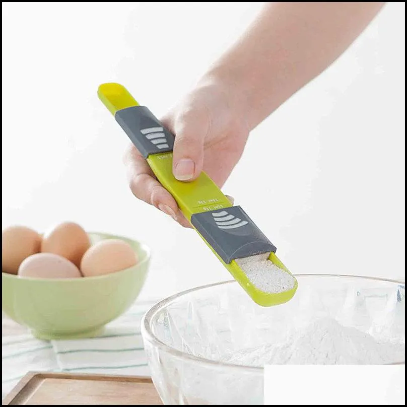 household adjustable measuring spoons kitchen baking tool measuring spoon with scale gram numerical control salt milk powder scale