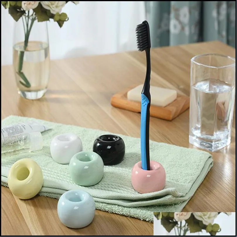 colorful shower shelf toothbrush holder rack bath accessories creative ceramic tableware makeup pencil storage