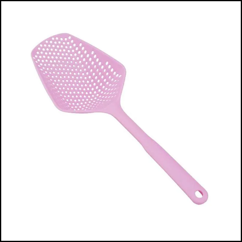 plastic shovels vegetable strainer scoop nylon spoon large colander soup filter pasta heat resistant strainer kitchen tools