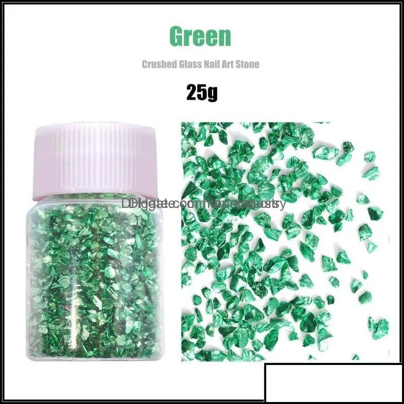 Nail Art Decorations Nail Art Decorations Gram Crushed Glass Irregar Stone Chunky Sequins Iridescent Flakes For Epoxy Resin 2-4Mm Emb