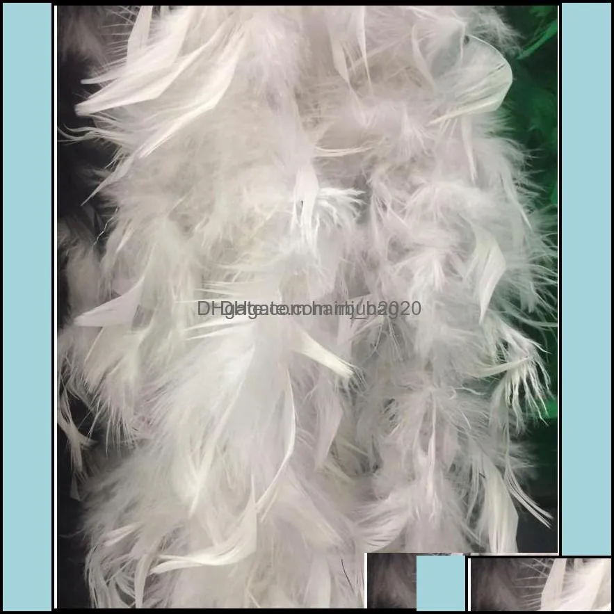 Other Event Party Supplies Festive Home Garden Drop Delivery 2021 Turkey Large Chandelle Marabou Feather Boa Wedding Ceremony Boas White