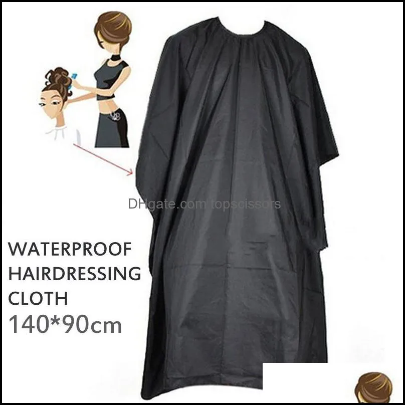 Fashion Salon Hairdressing Gown Cape Shave Apron Barber Professional Adult Hair Cutting Cloth Shampoo Waterproof Black Unisex H sqczxf