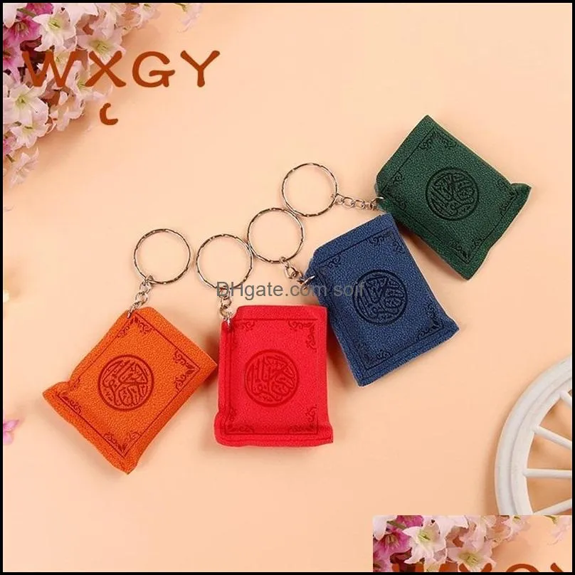 Keychain Party Favor Quran Book Cool Cute Car Bag Key Fashionable Accesories Ring Mini Fashion Wholesale Islam Gift 175 K2