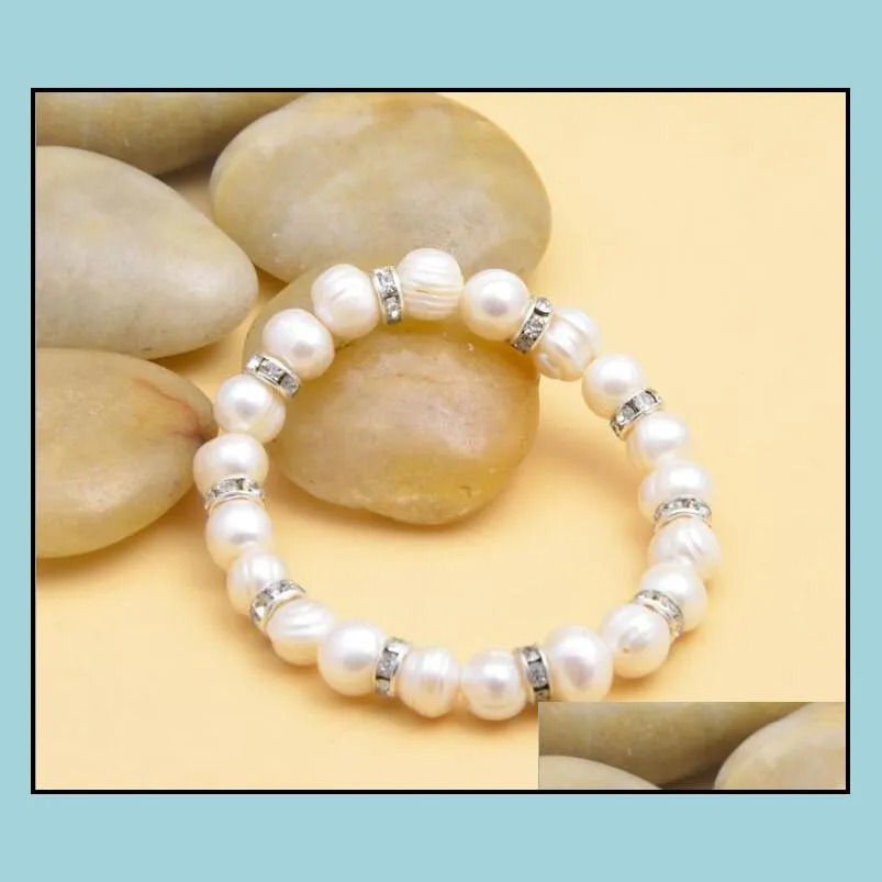 10mm real freshwater pearl bracelets for women charm bohemian gb775
