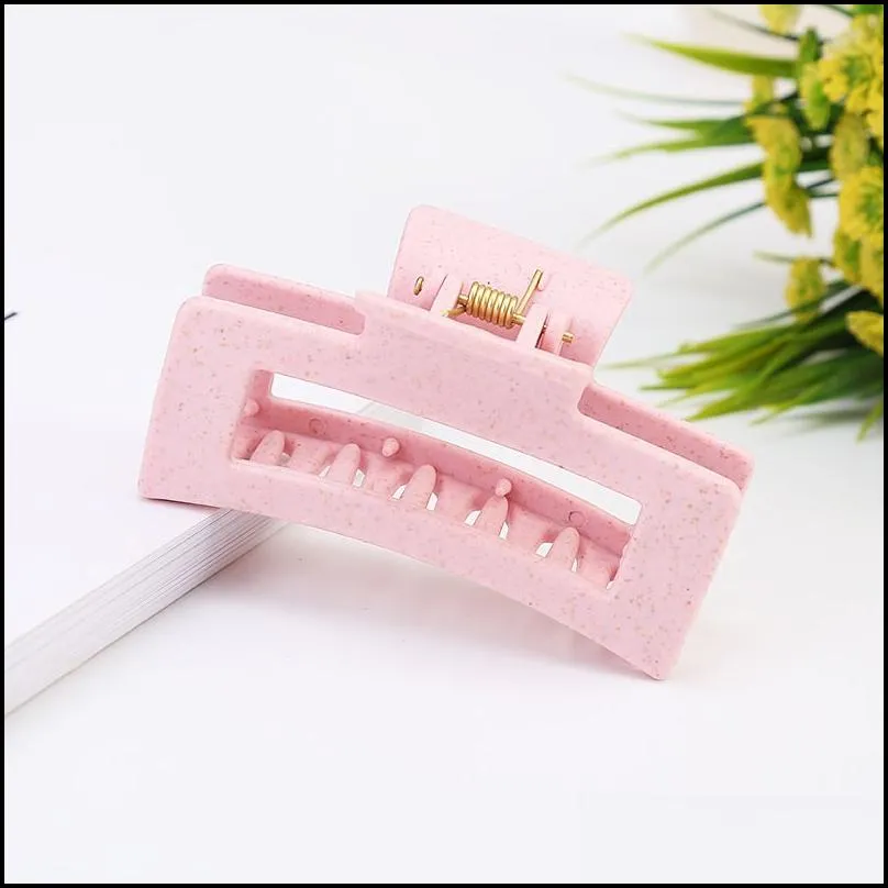 new simple women hair clips large geometric hairpin crab solid color hair claw clips for women hair accessories 10 w2