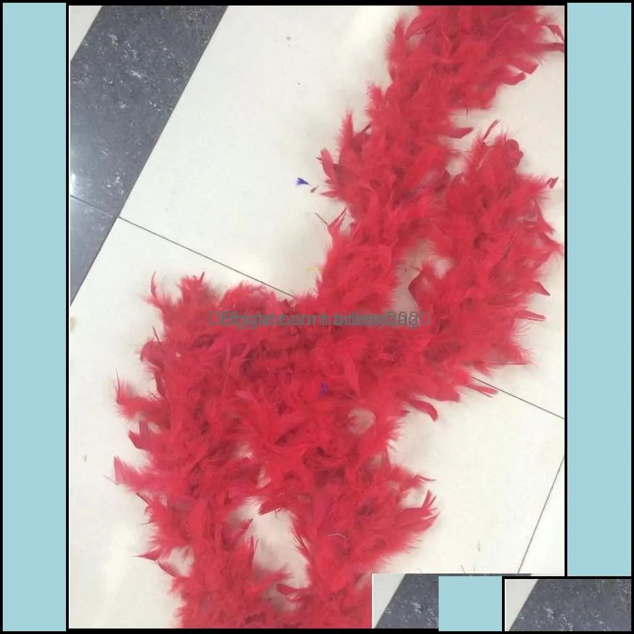 see pic Event Party Supplies Festive Home Garden Drop Delivery 2021 Turkey Large Chandelle Marabou Feather Boa Wedding Ceremony Boas White