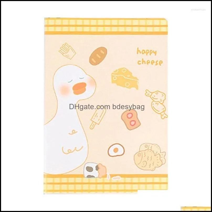 Cute Waterproof Notebook B5 Soft Leather Simple Cartoon Notepad Pvc Creative Student Diary Good Writing Quality Colors Gift