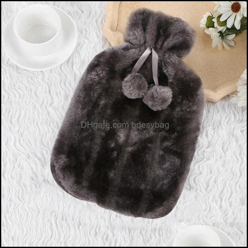 Baskets 2L thermos case detachable plush anti cold faux fur 2022