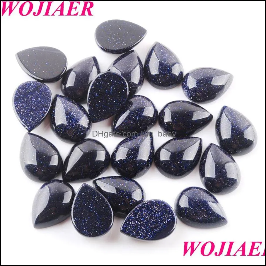 no drilled hole 13x18x6mm natural loose gemstone water drop cab cabochon beads for diy jewelry accessories bu810