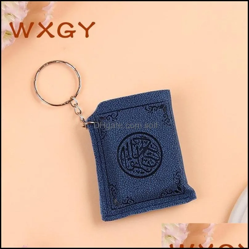 Keychain Party Favor Quran Book Cool Cute Car Bag Key Fashionable Accesories Ring Mini Fashion Wholesale Islam Gift 175 K2