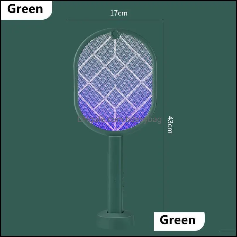 see pic Garden Supplies Electric Insect Racket Zapper USB Rechargeable Summer Mosquito Swatter Kill Fly Bug Killer Trap