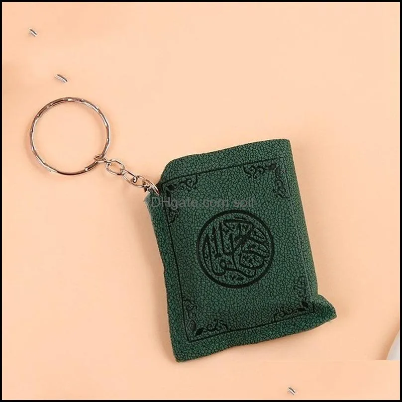 Keychain Party Favor Quran Book Cool Cute Car Bag Key Fashionable Accesories Ring Mini Fashion Wholesale Islam Gift 175 K2